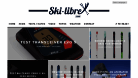 What Ski-libre.com website looked like in 2019 (4 years ago)