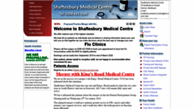 What Shaftesburymedicalcentre.co.uk website looked like in 2019 (4 years ago)