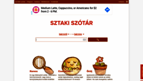 What Szotar.sztaki.hu website looked like in 2019 (4 years ago)