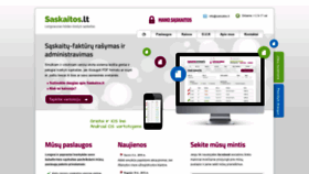 What Saskaitos.lt website looked like in 2019 (4 years ago)