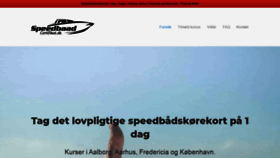 What Speedbaadcertifikat.dk website looked like in 2019 (4 years ago)