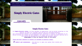 What Simplyelectricgates.co.uk website looked like in 2019 (4 years ago)