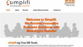 What Simplifihrsolutions.com website looked like in 2019 (4 years ago)