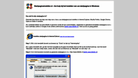 What Startpaginainstellen.nl website looked like in 2019 (4 years ago)