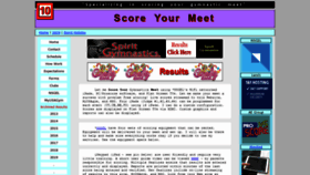 What Scoreyourmeet.com website looked like in 2019 (4 years ago)