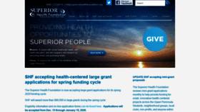 What Superiorhealthfoundation.org website looked like in 2019 (4 years ago)