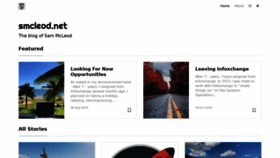 What Smcleod.net website looked like in 2019 (6 years ago)