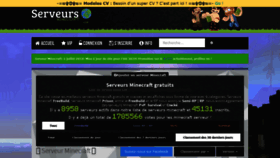 What Serveurs-minecraft.com website looked like in 2019 (4 years ago)