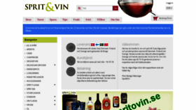 What Spritovin.se website looked like in 2019 (4 years ago)