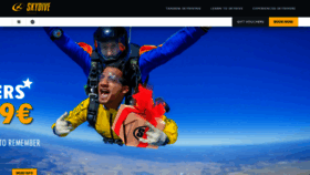 What Skydivespain.com website looked like in 2019 (4 years ago)
