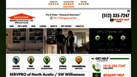 What Servpronorthaustinswwilliamsoncounty.com website looked like in 2019 (4 years ago)