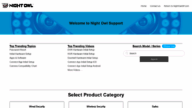 What Support.nightowlsp.com website looked like in 2019 (4 years ago)
