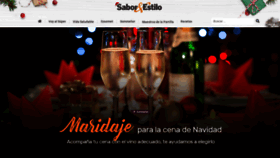 What Saboryestilo.com.mx website looked like in 2019 (4 years ago)