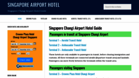 What Singaporeairporthotel.com website looked like in 2019 (4 years ago)