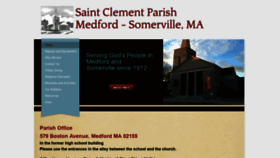 What Saintclementcatholicparish.org website looked like in 2019 (4 years ago)