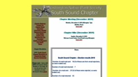 What Southsoundchapterwnps.org website looked like in 2019 (4 years ago)