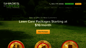 What Shadesofgreenlawncare.com website looked like in 2019 (4 years ago)