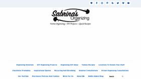 What Sabrinasorganizing.com website looked like in 2019 (4 years ago)
