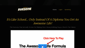 What Schoolofawesome.com website looked like in 2019 (4 years ago)