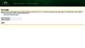 What Selfservice.uncc.edu website looked like in 2019 (4 years ago)