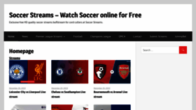 What Soccerstreamsnow.com website looked like in 2019 (4 years ago)