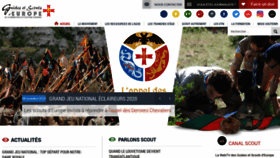 What Scouts-europe.org website looked like in 2019 (4 years ago)