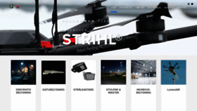 What Strihl.se website looked like in 2019 (4 years ago)