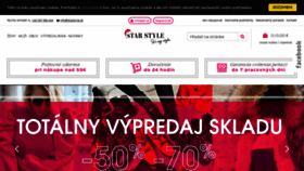 What Starstyle.sk website looked like in 2019 (4 years ago)