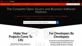 What Sourceforge.io website looked like in 2019 (4 years ago)