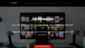 What Sastreams.co.za website looked like in 2019 (4 years ago)