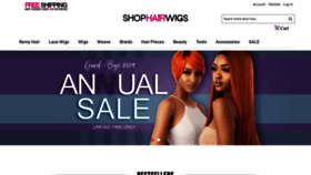 What Shophairwigs.com website looked like in 2019 (4 years ago)