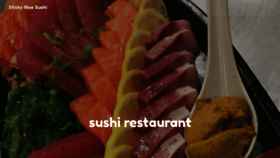 What Stickyricesushi.com website looked like in 2019 (4 years ago)