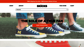 What Skicks.com website looked like in 2019 (4 years ago)