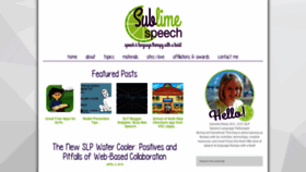 What Sublimespeech.com website looked like in 2019 (4 years ago)