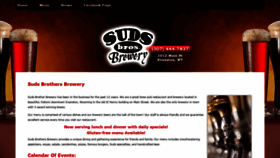 What Sudsbrothersbrewery.com website looked like in 2019 (4 years ago)