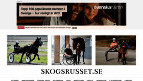 What Skogsrusset.se website looked like in 2019 (4 years ago)