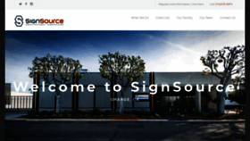 What Signsource.com website looked like in 2019 (4 years ago)