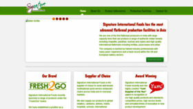 What Signaturefoods.co.in website looked like in 2019 (4 years ago)