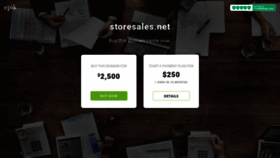 What Storesales.net website looked like in 2019 (4 years ago)