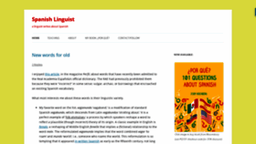 What Spanishlinguist.us website looked like in 2019 (4 years ago)