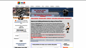 What Soccer-picks.org website looked like in 2019 (5 years ago)