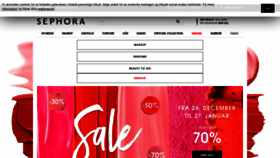 What Sephora.dk website looked like in 2019 (4 years ago)