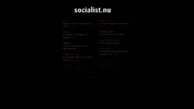 What Socialist.nu website looked like in 2019 (4 years ago)