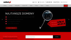 What Seohost.pl website looked like in 2019 (4 years ago)