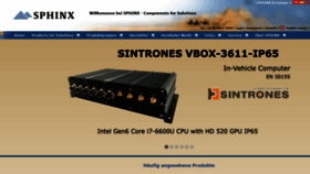 What Sphinxcomputer.de website looked like in 2020 (4 years ago)