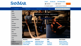 What Sanmar.com website looked like in 2020 (4 years ago)
