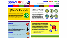 What Sciencekids.co.nz website looked like in 2020 (5 years ago)