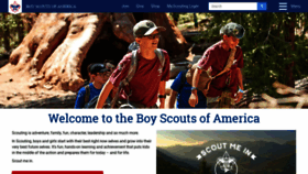 What Scouting.org website looked like in 2020 (4 years ago)