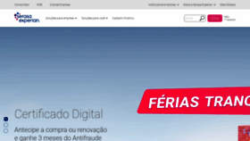 What Serasaexperian.com.br website looked like in 2020 (4 years ago)