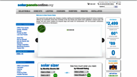 What Solarpanelsonline.org website looked like in 2020 (4 years ago)